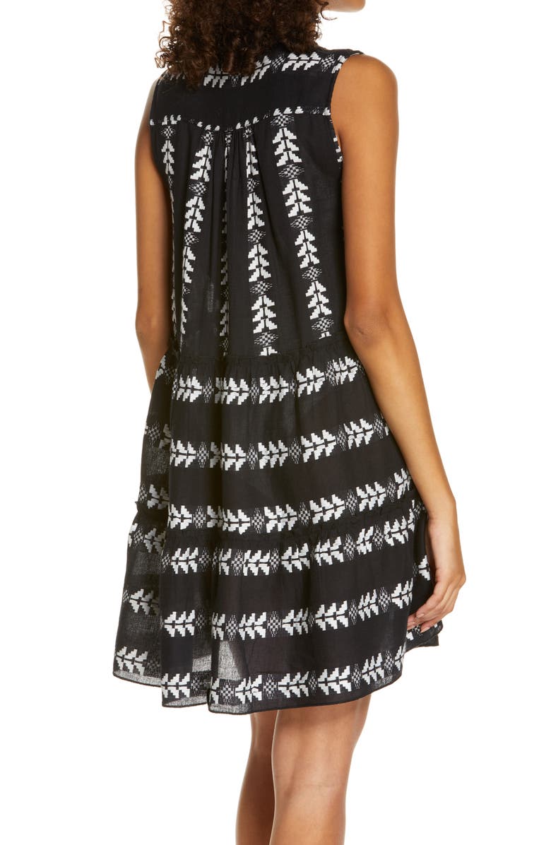 Elan Babydoll Cover-Up Minidress, Alternate, color,