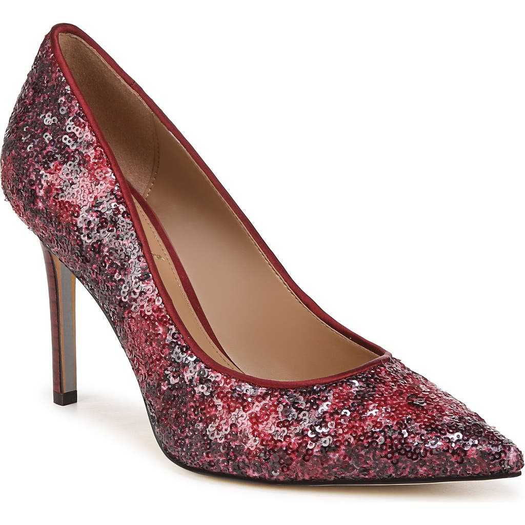 Sam Edelman Hazel Pointed Toe Pump In Red
