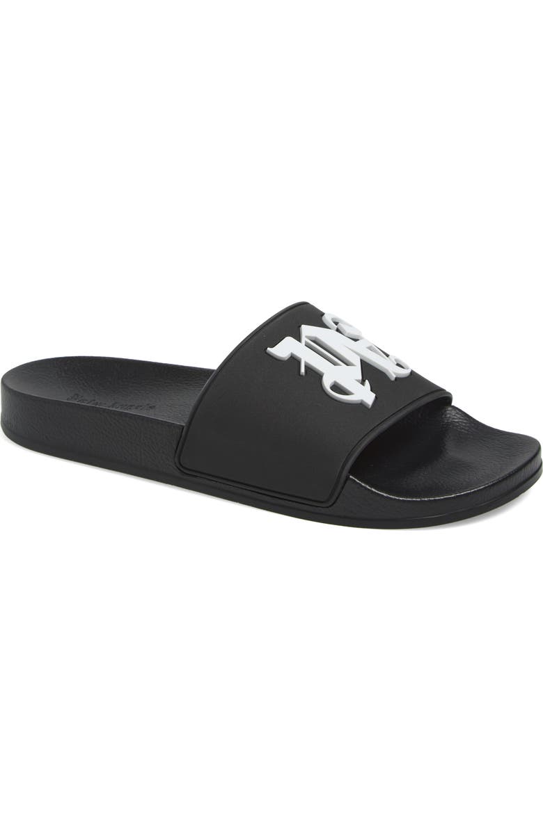 Palm Angels Logo Pool Slide Sandal, Main, color,