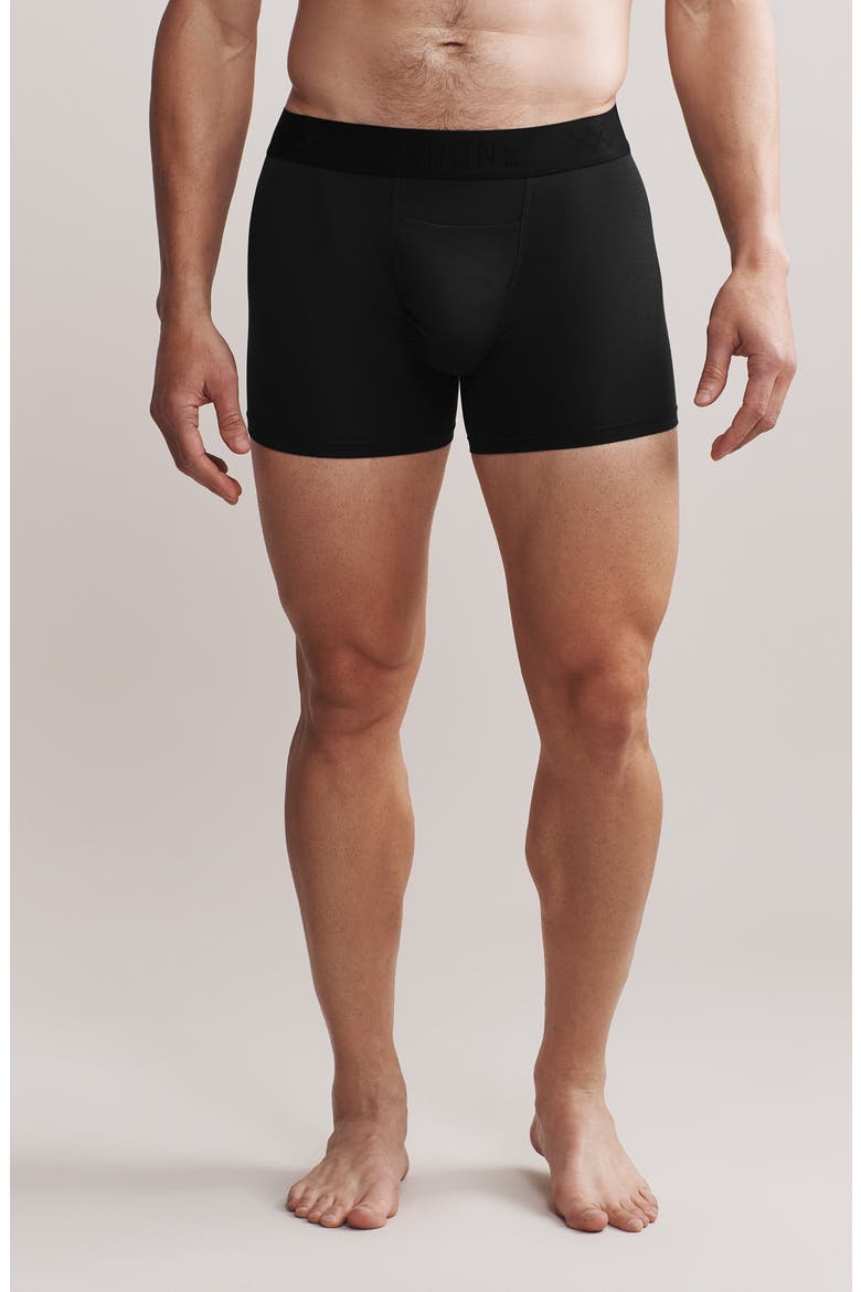 C.O.R. 4-Inch Boxer Briefs, Alternate, color, PURE BLACK