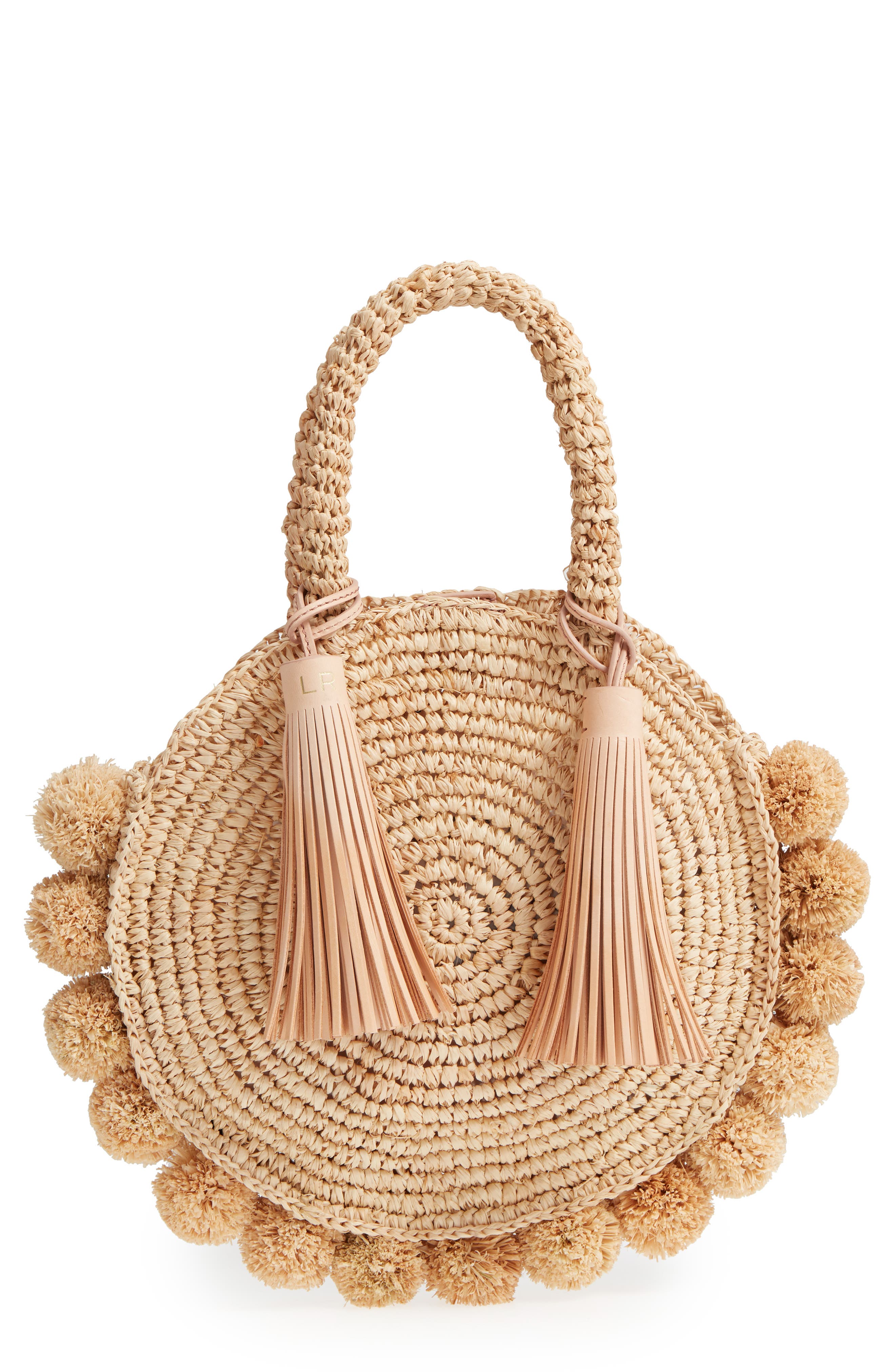 Loeffler Randall Straw Circle Tote, Main, color, 