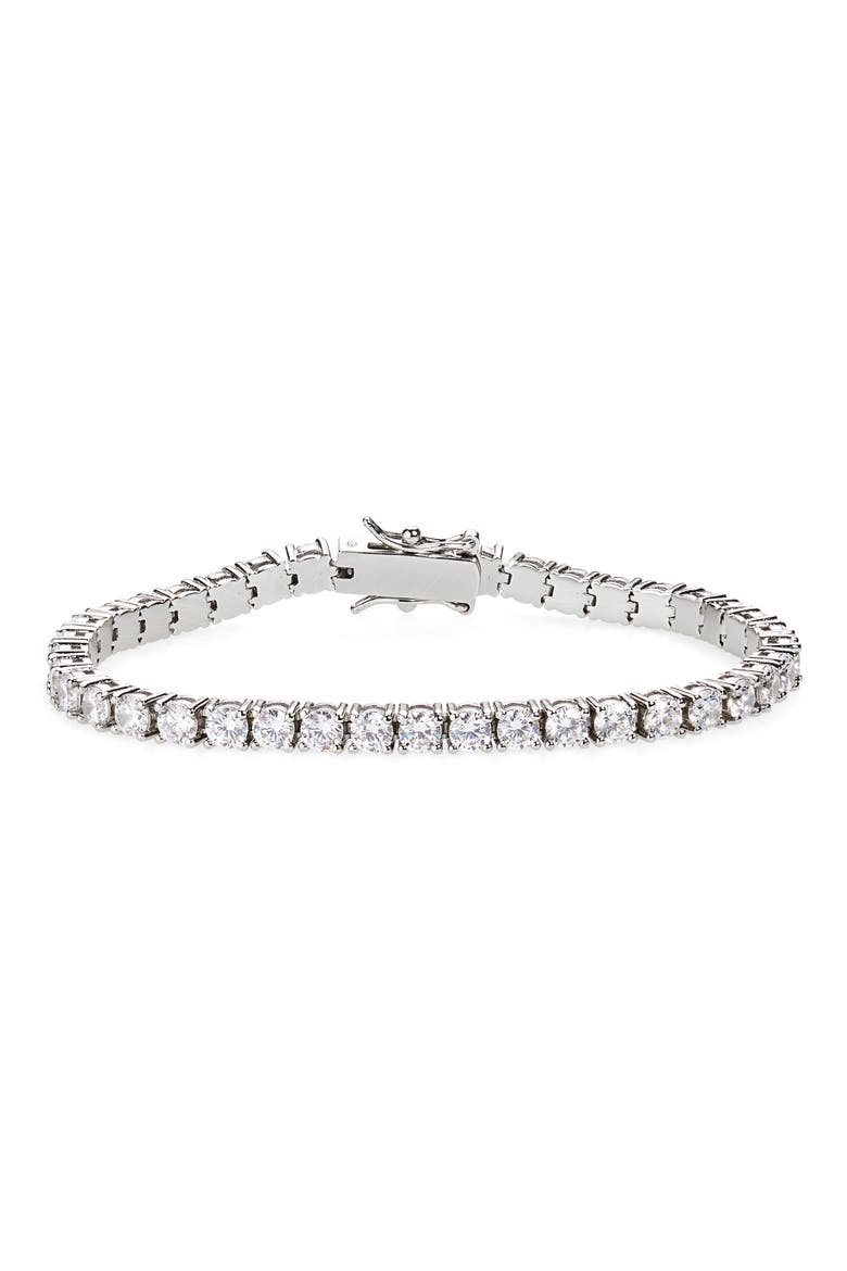 CZ Tennis Bracelet, Main, color, CRYSTAL