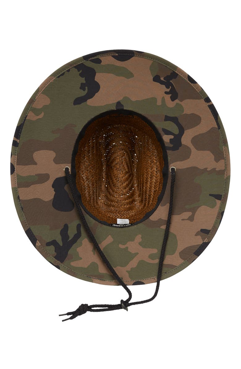Billabong Tides Camo Print Straw Hat, Alternate, color, 
