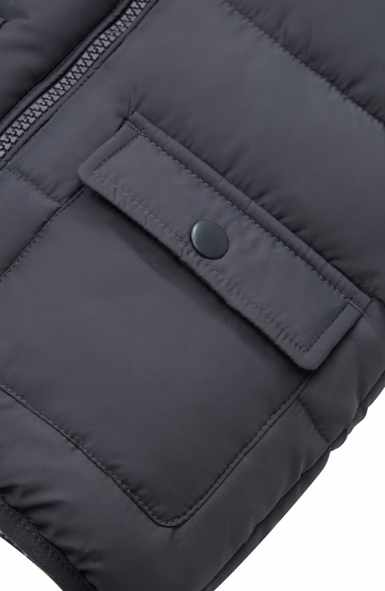 Rokka&Rolla Baby Fleece Lined Bear Puffer Jacket, Alternate, color, Grey