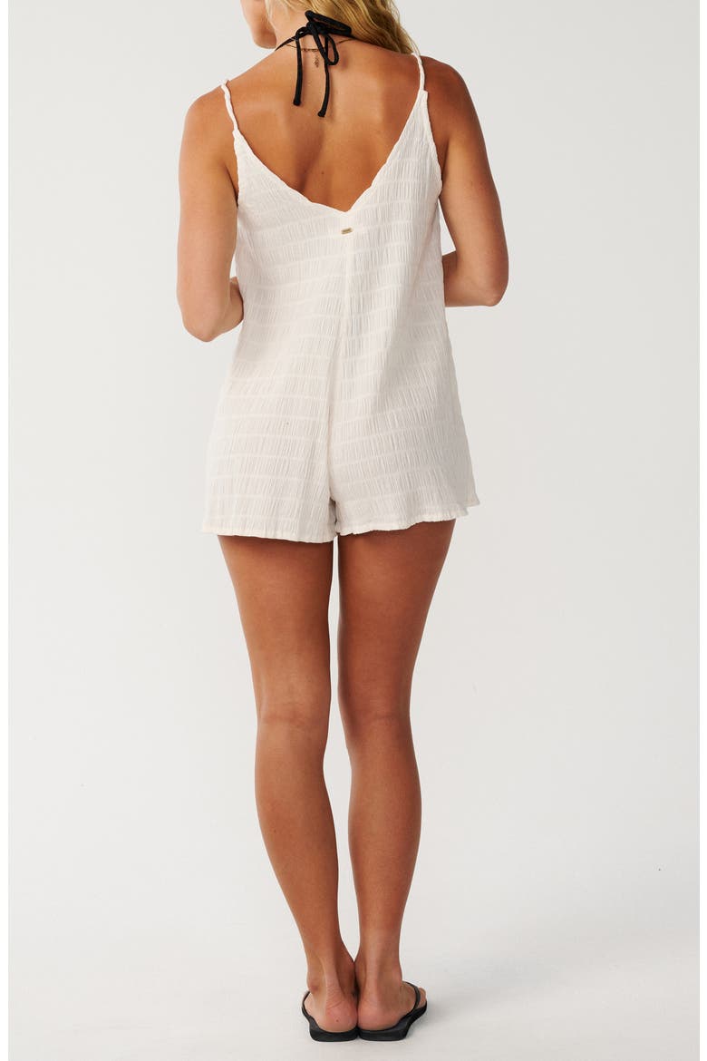 Island Cover-Up Romper, Alternate, color, BONE