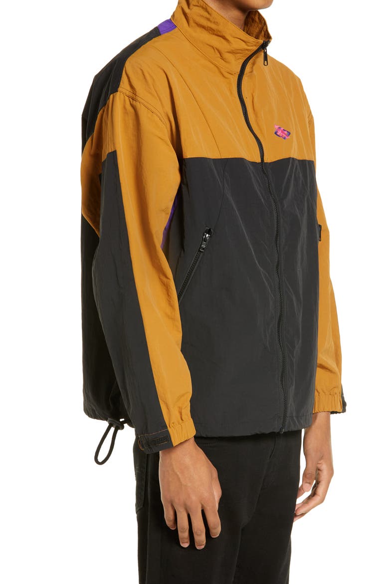 Men's Evolve Colorblock Jacket, Alternate, color, BROWN SUGAR