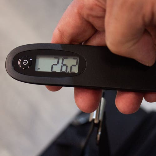 Escali Velo Slimline Luggage Scale In Black