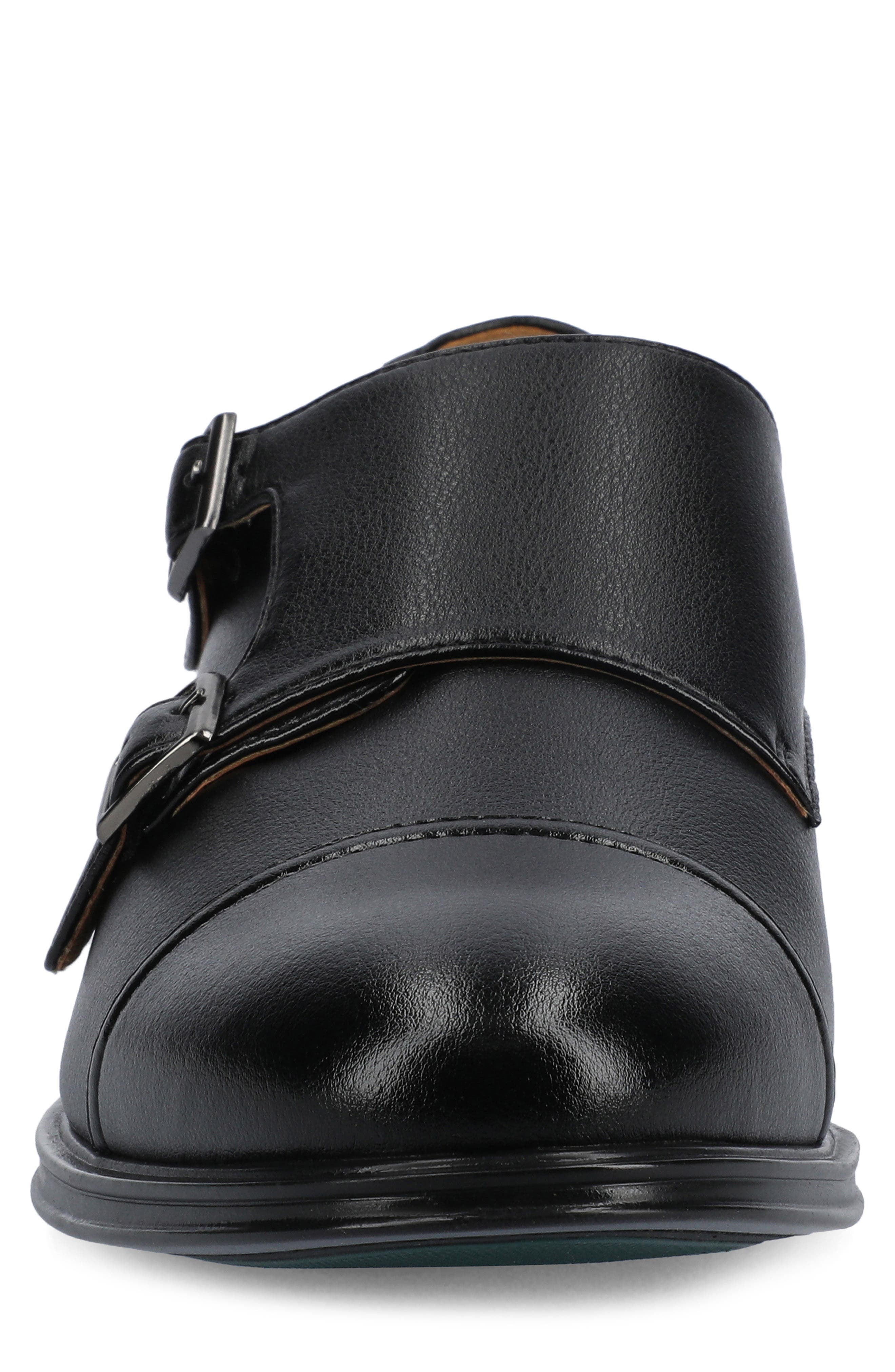 VANCE CO Dillon Double Monk Shoe, Alternate, color, Black