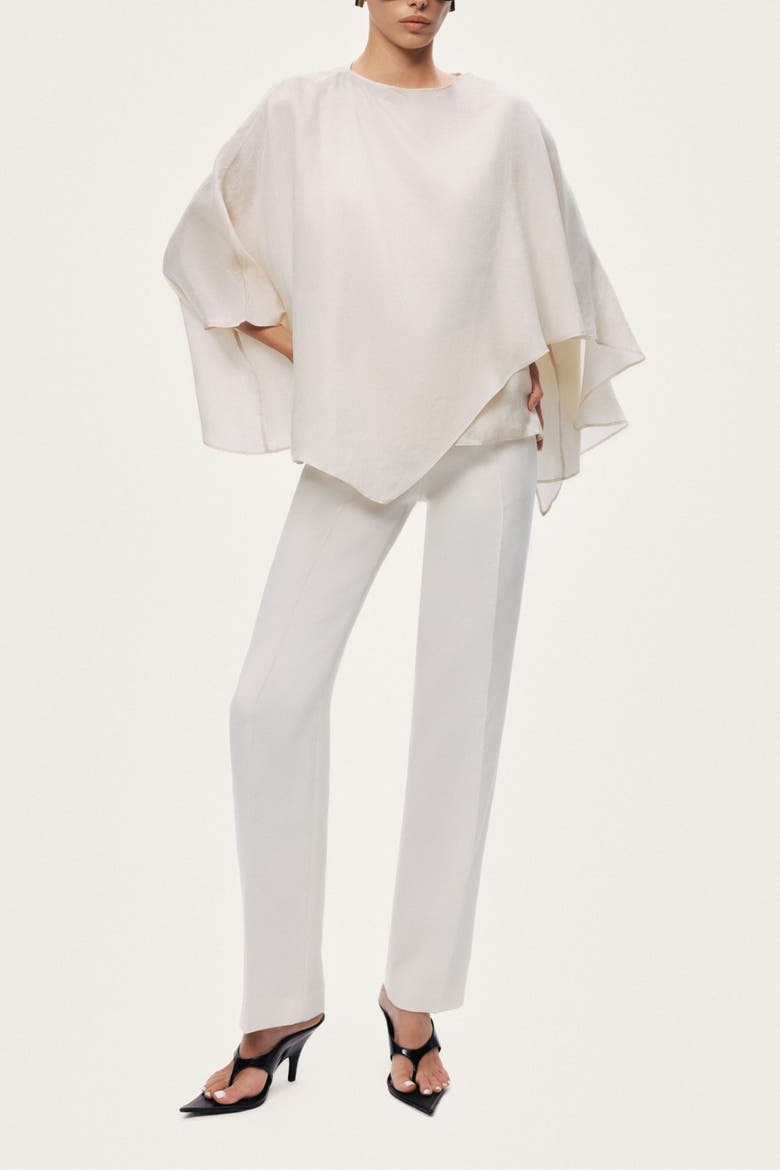 Fluid Cape Blouse, Alternate, color, Ivory