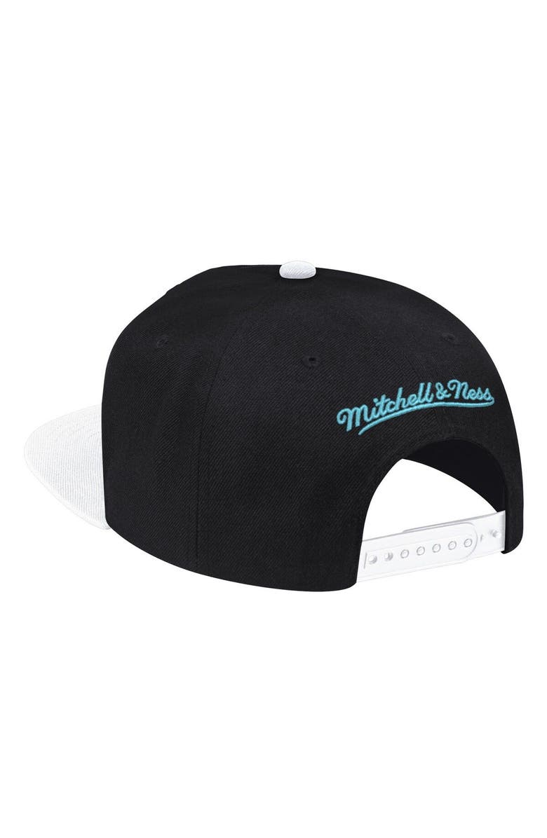 Mitchell & Ness Men's Mitchell & Ness Black/White Philadelphia 76ers Snapback Adjustable Hat, Alternate, color, 