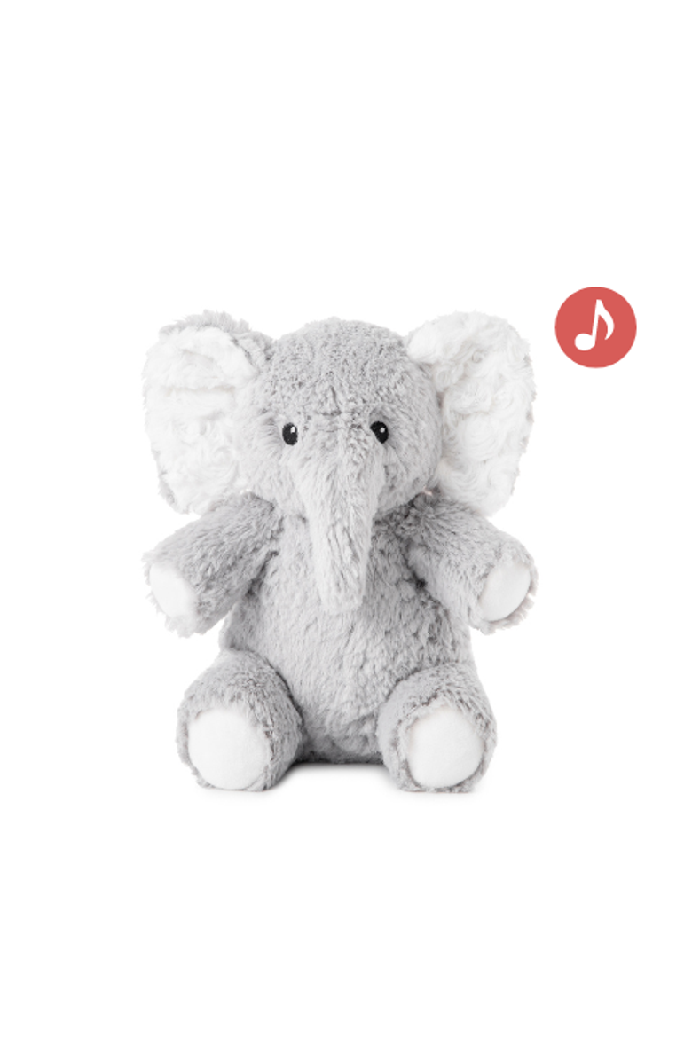 Cloud B Eli the Elephant On The Go - Plush Toy & Baby Sleep Sound Soother, Main, color, Grey