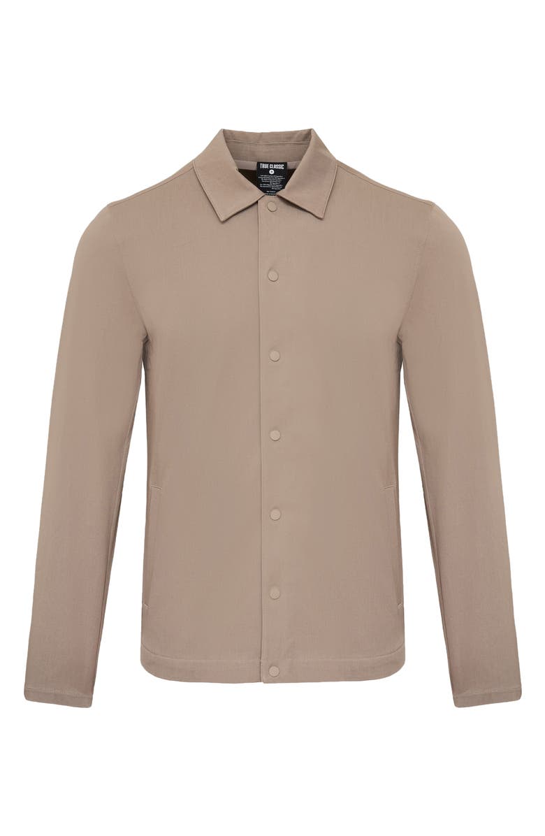 True Classic Water Repellent Coach's Jacket, Alternate, color, Khaki