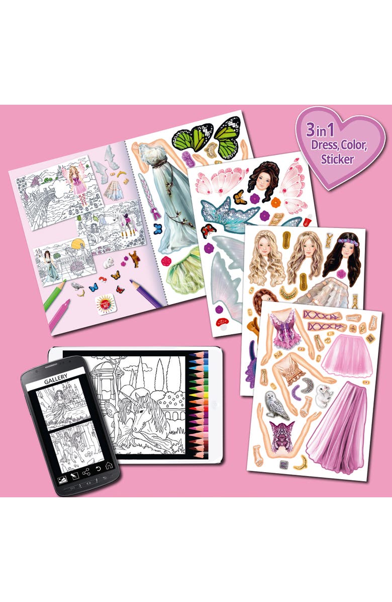 book 'n' app pApplishing house 3 In 1 Activity Book, Alternate, color, Pink