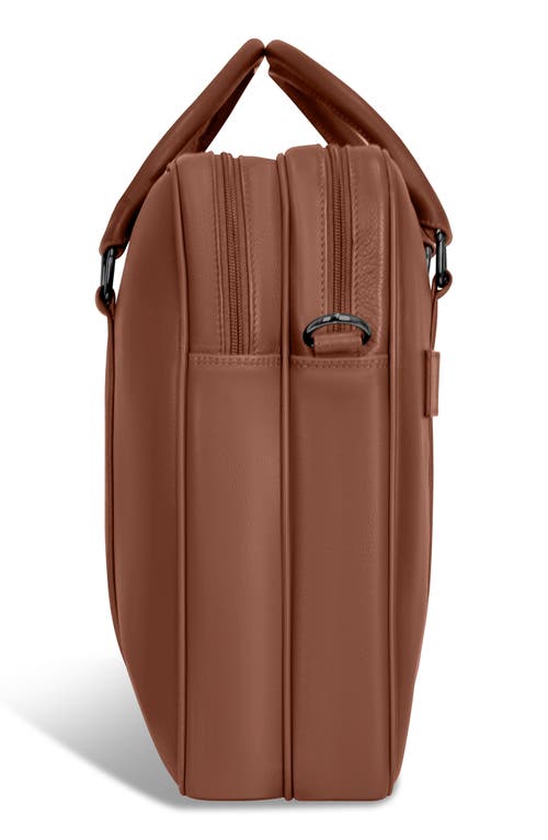 Champs Onyx Leather Briefcase In Brown