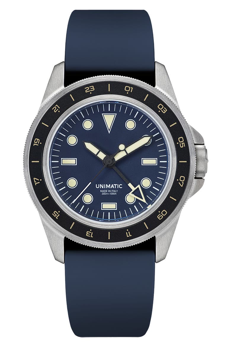 Diving Heritage Diving Watch, 41.5mm, Main, color, BLUE