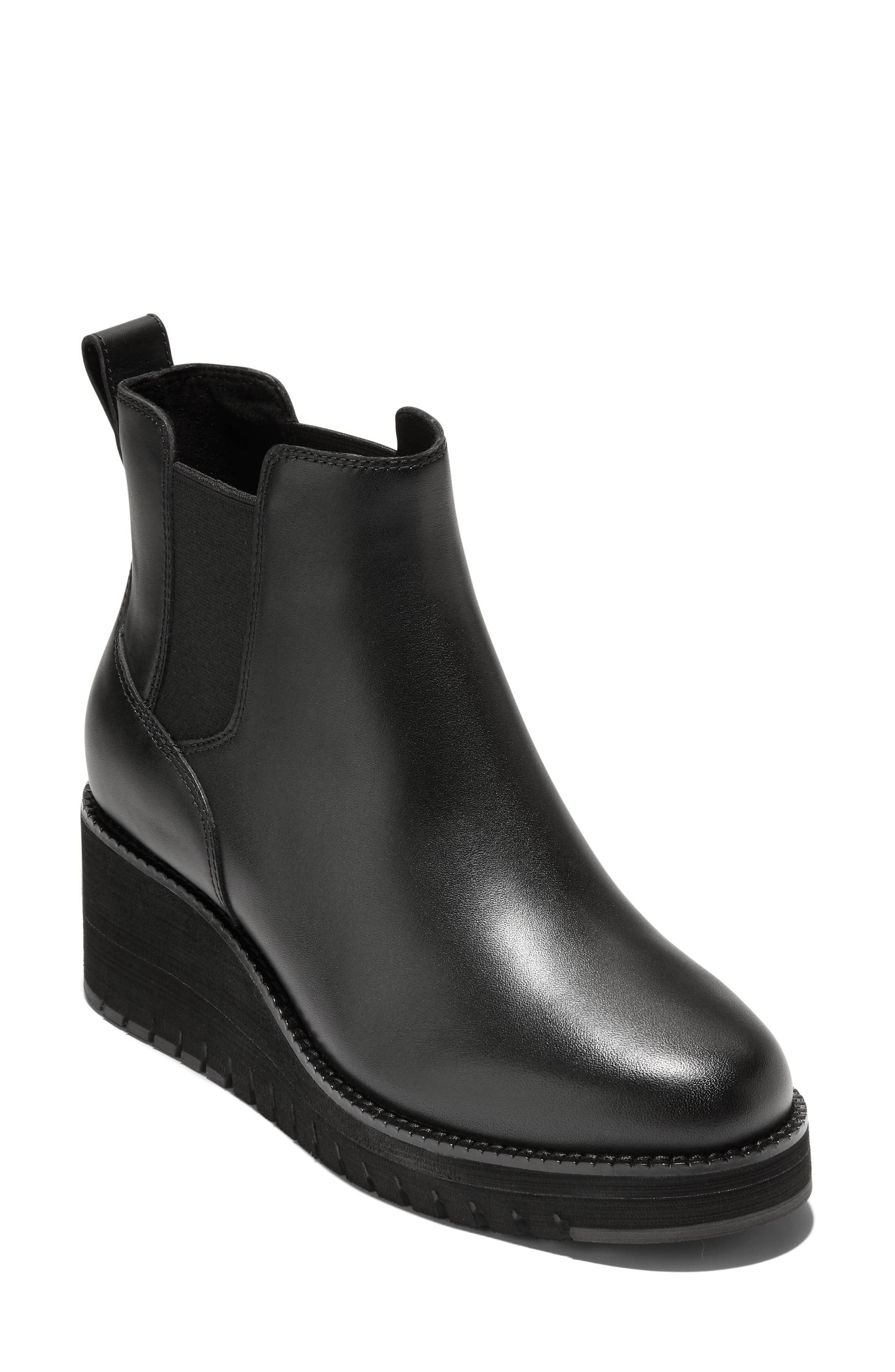 Cole Haan ZeroGrand City Waterproof Wedge Chelsea Boot, Main, color, 