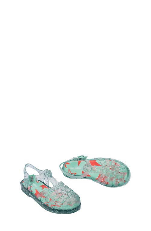 Melissa Kids' Possession Metallic Jelly Sandal In Green