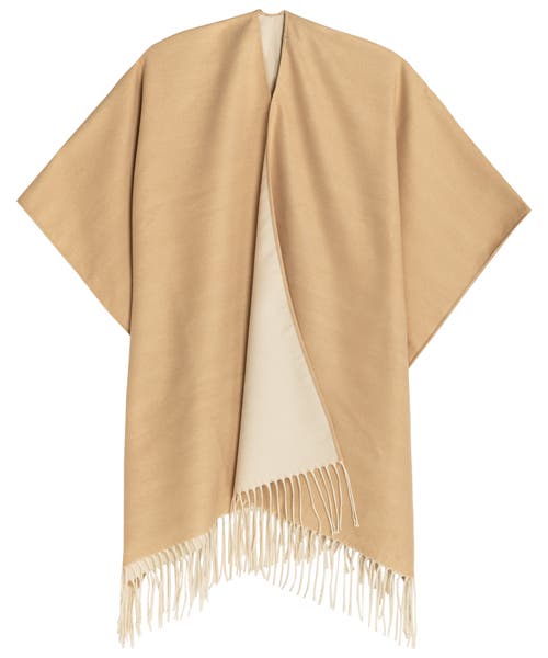 Echo Double-face Ruana In Neutral