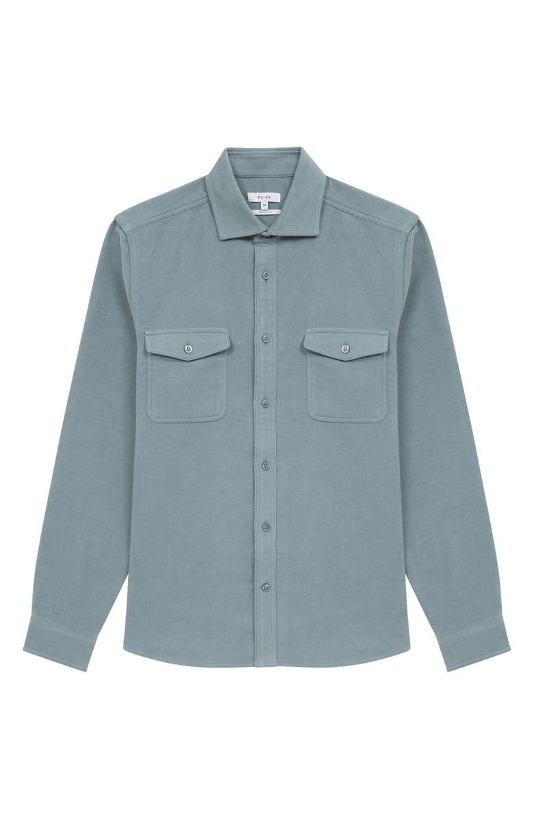 Reiss Miami Cotton Button-Up Shirt, Alternate, color, 
