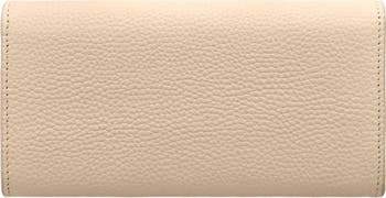 Long Leather Flap Wallet