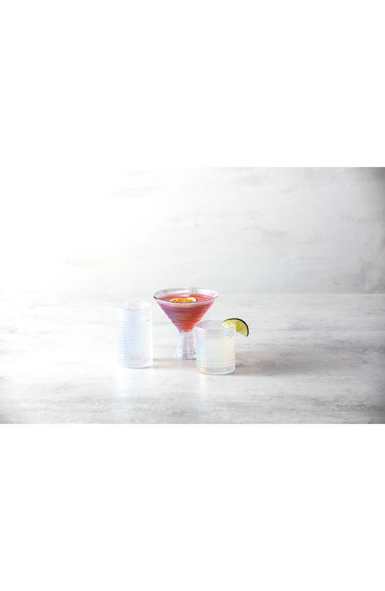 Fortessa Jupiter Set of 6 Double Old Fashion Glasses, Alternate, color, Iridescent