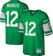 Mitchell & Ness Men's Mitchell & Ness Joe Namath Green New York Jets Big & Tall 1968 Retired Player Replica Jersey