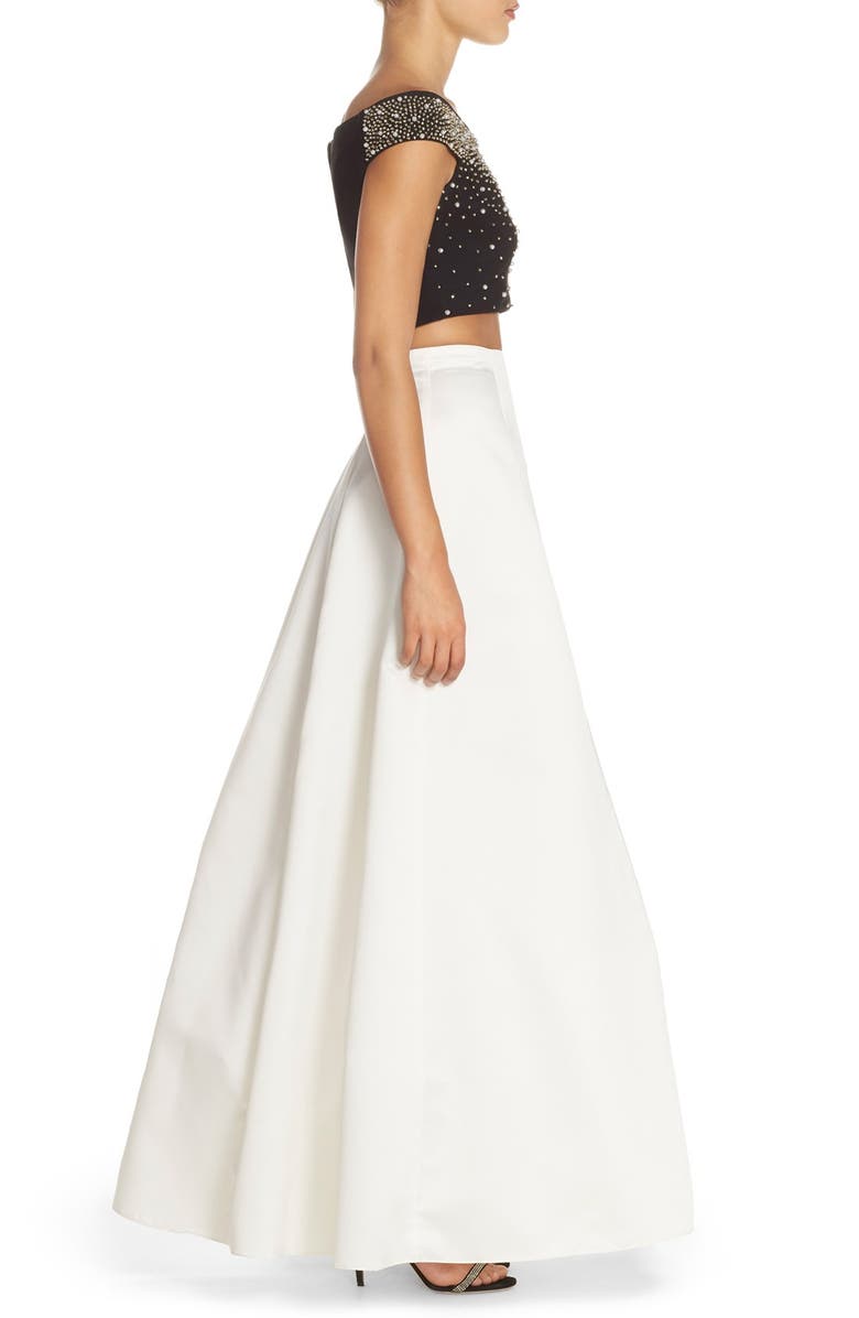 Xscape Evenings Xscape Embellished Satin Two-Piece Gown, Alternate, color, 
