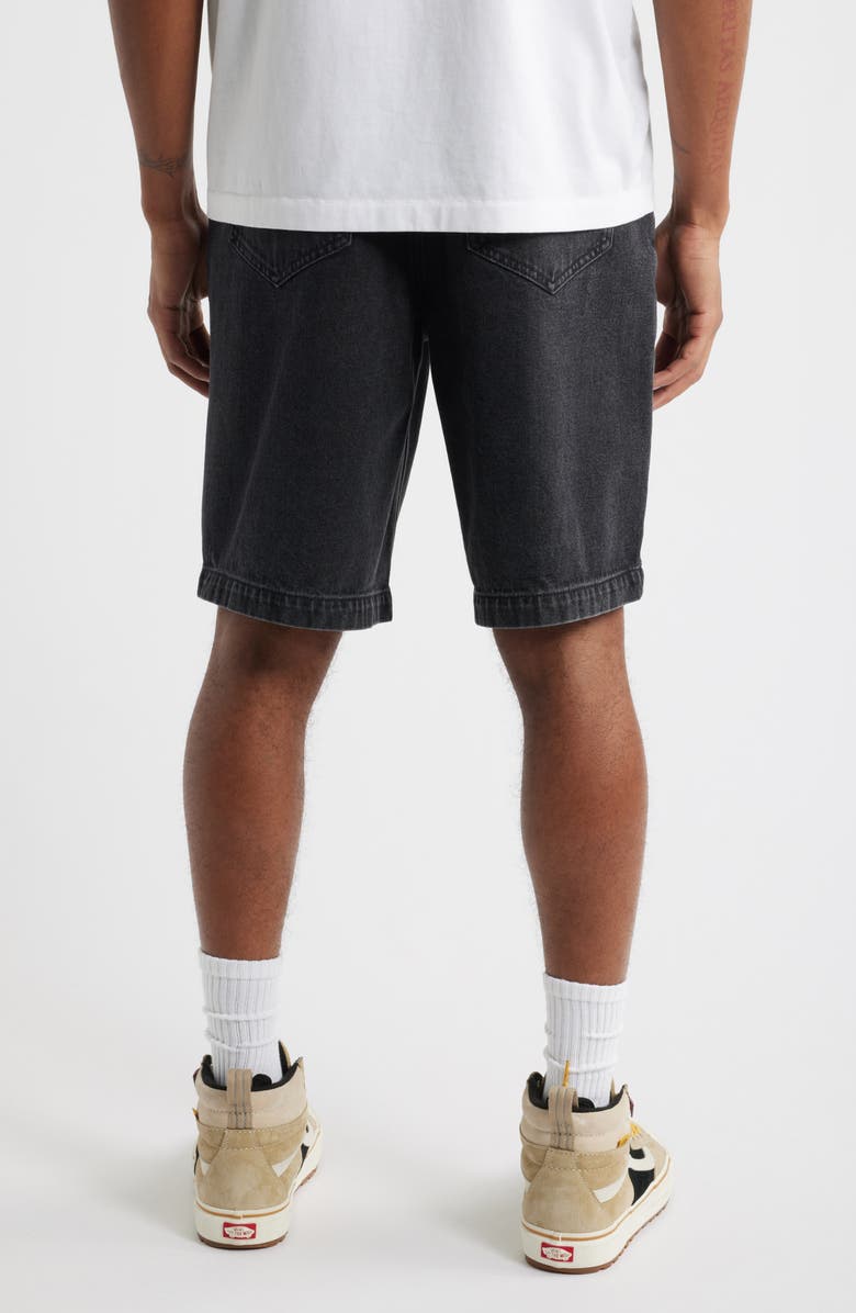 BP. Baggy Denim Shorts, Alternate, color, Black Faded