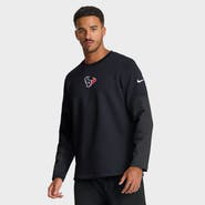 Nike Men's Nike Navy Houston Texans Sideline Coach Therma-FIT Long Sleeve T-Shirt