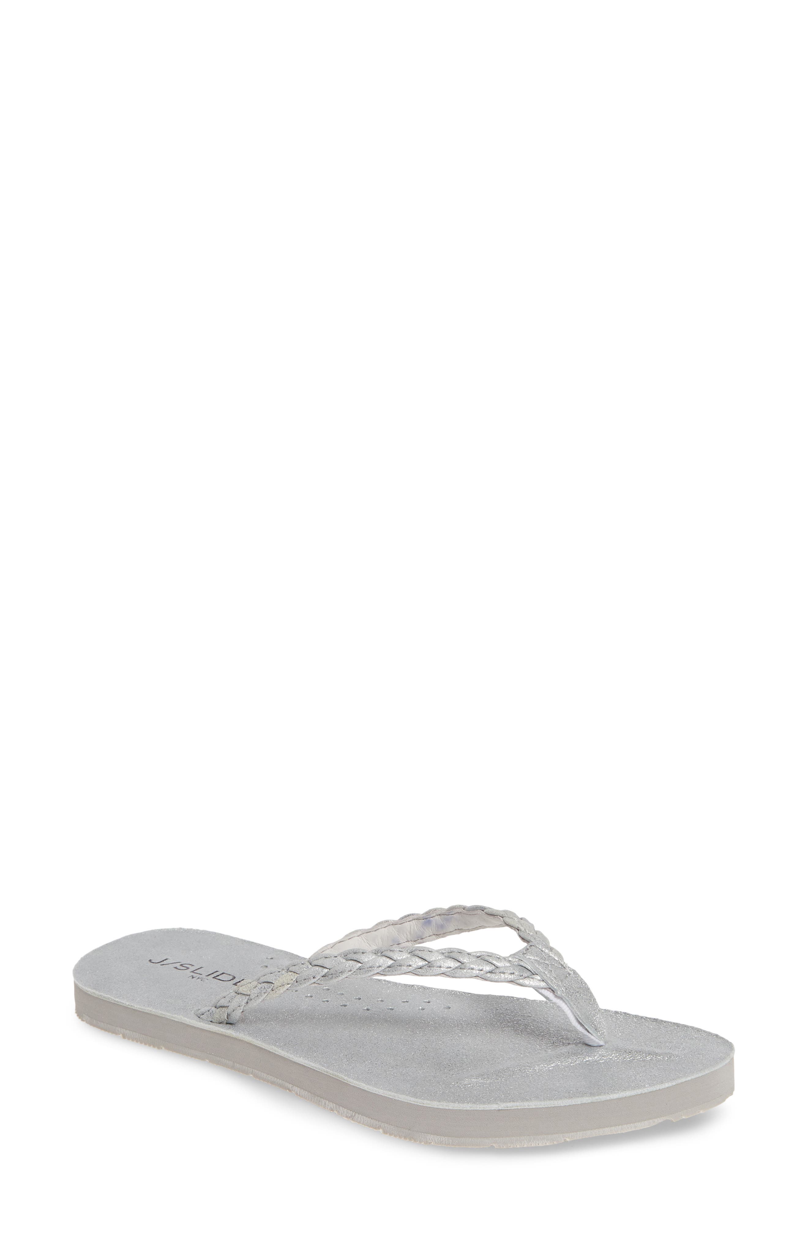 JSlides Nadia Braided Flip Flop, Main, color, 