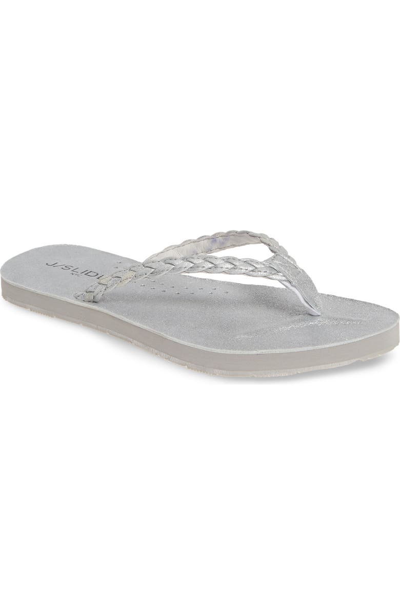 JSlides Nadia Braided Flip Flop, Main, color,