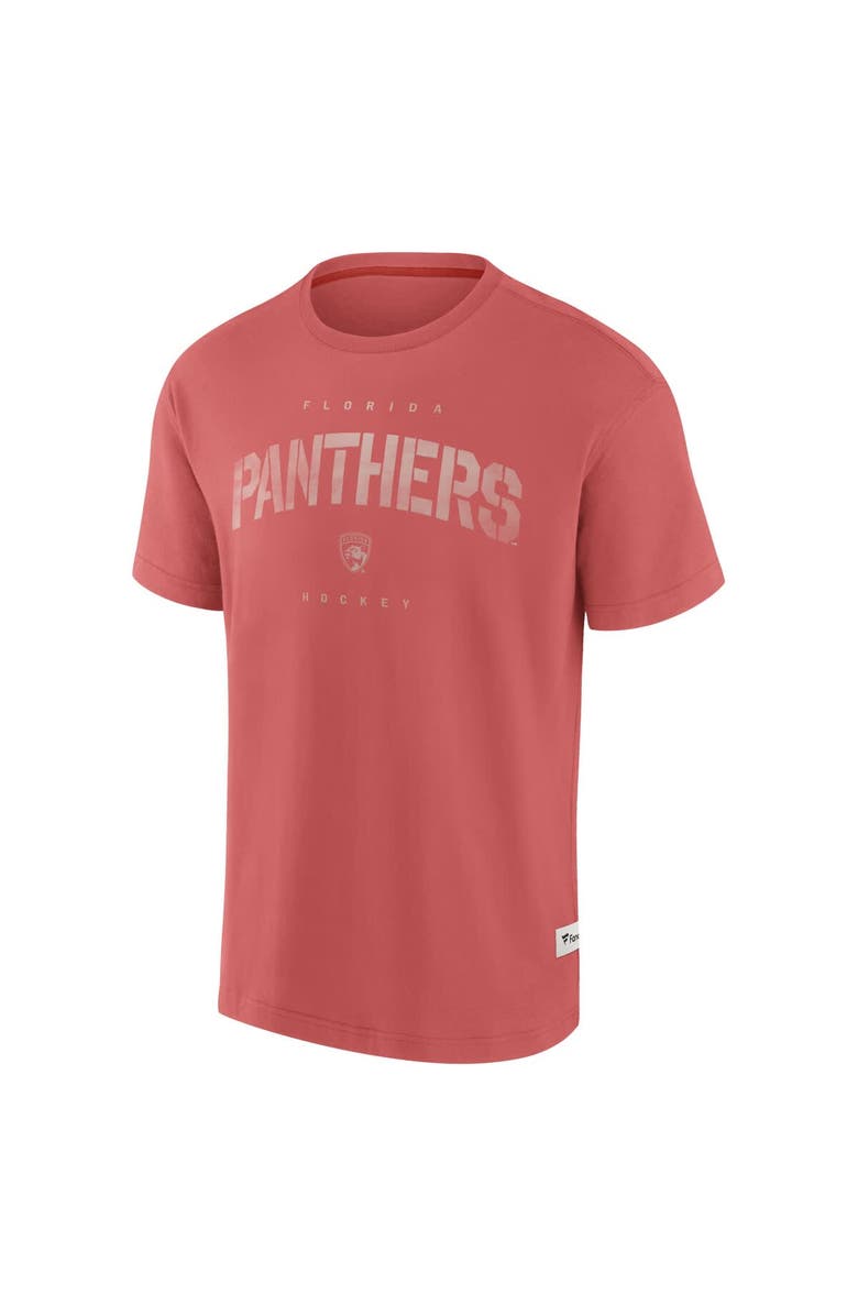 FANATICS Men's Fanatics Red Florida Panthers Elements Weathered Tonal Future Ground T-Shirt, Alternate, color, Red