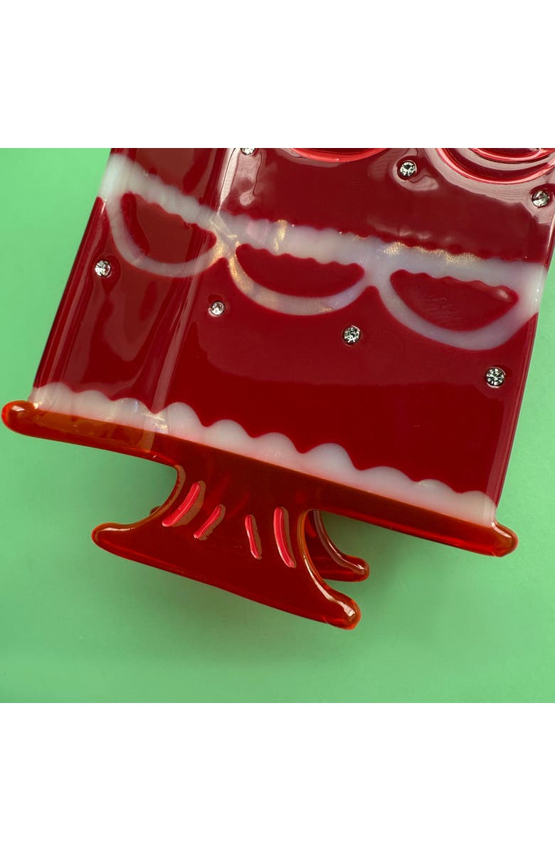 Centinelle Quinceanera Dark Cherry Cake Hair Claw, Alternate, color, Red