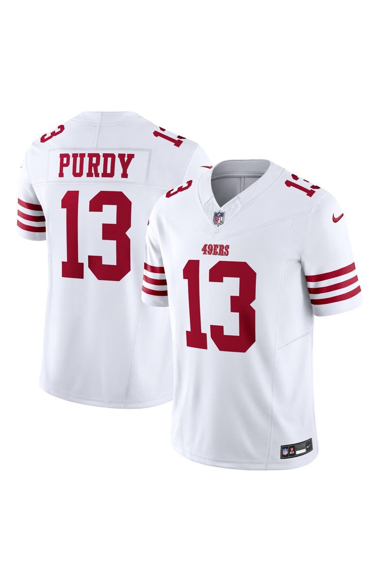 Nike Men's Nike Brock Purdy White San Francisco 49ers Vapor F.U.S.E. Limited Jersey, Main, color, White