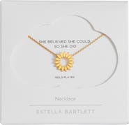 Estella Bartlett Modern Floral Pendant Necklace