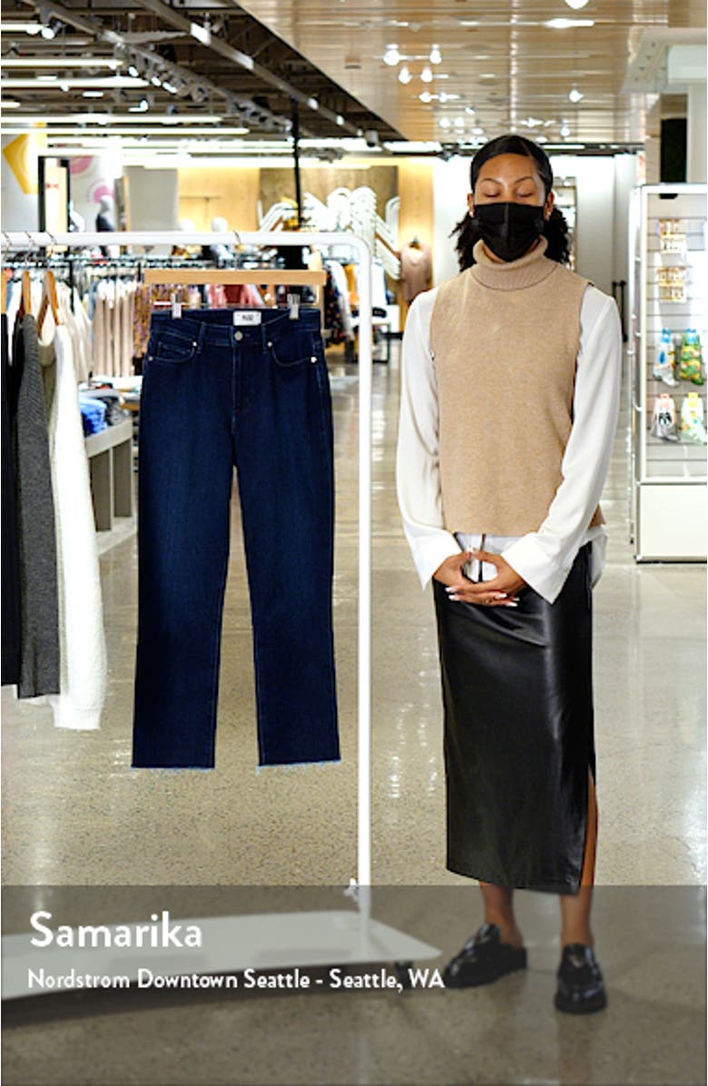 Cindy High Waist Crop Straight Leg Jeans, sales video thumbnail