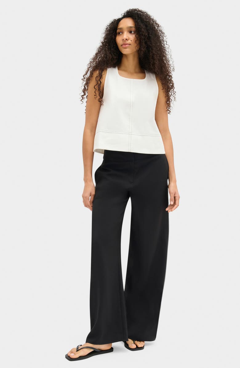 ALIGNE Susan Organic Cotton Blend Swing Top, Alternate, color, White