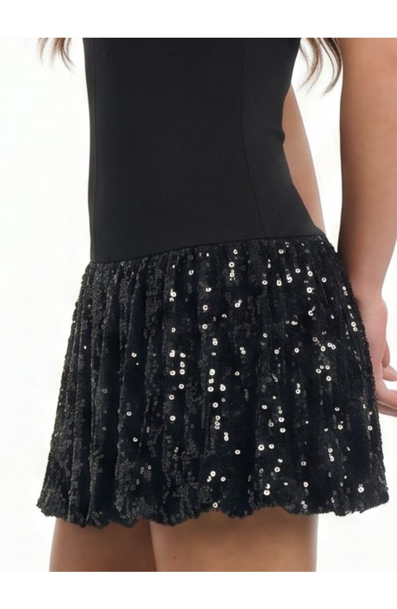 RACHEL Rachel Roy Lindy Bubble Hem Mini Dress, Alternate, color, Black