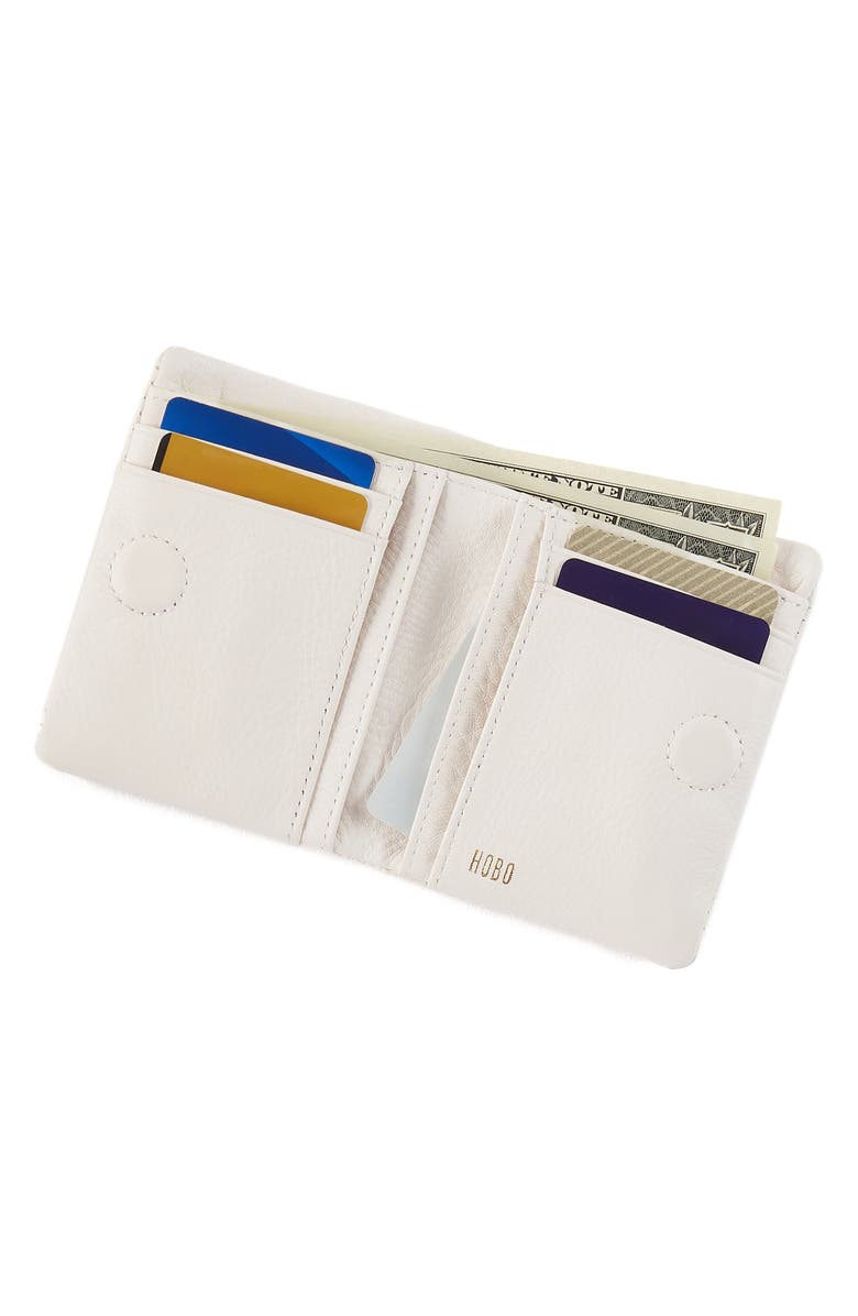 HOBO Mini Lumen Leather Bifold Wallet, Alternate, color, Coastal Cloud