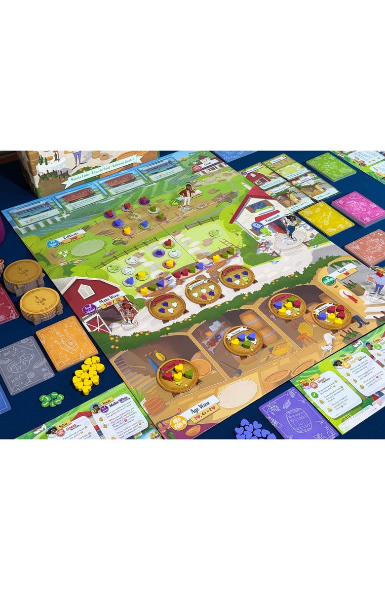 Pencil First Games Vineyard, A Wine Making Board Game, Push Your Luck, Ages 13+, Alternate, color, Multicolored