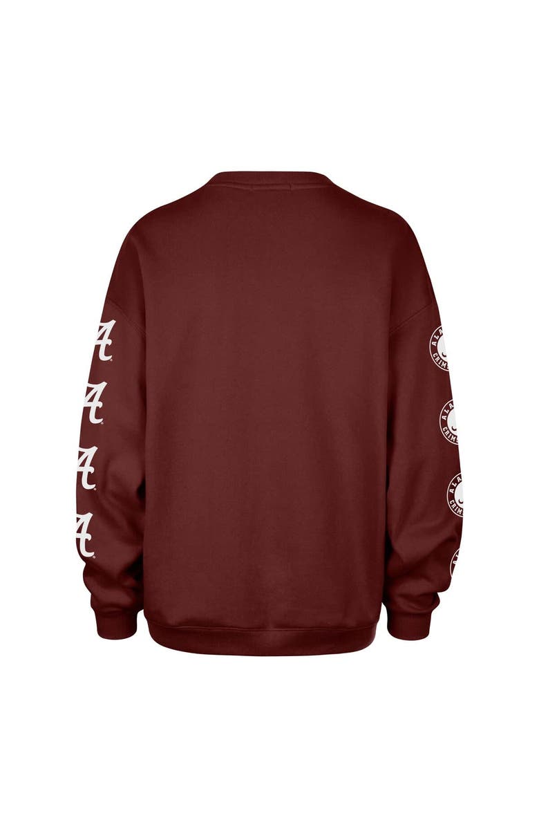 '47 Women's '47 Crimson Alabama Crimson Tide Go Big Oversized Pullover Sweatshirt, Alternate, color, Crimson