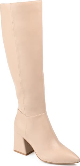 Landree Vegan Leather Block Heel Boot