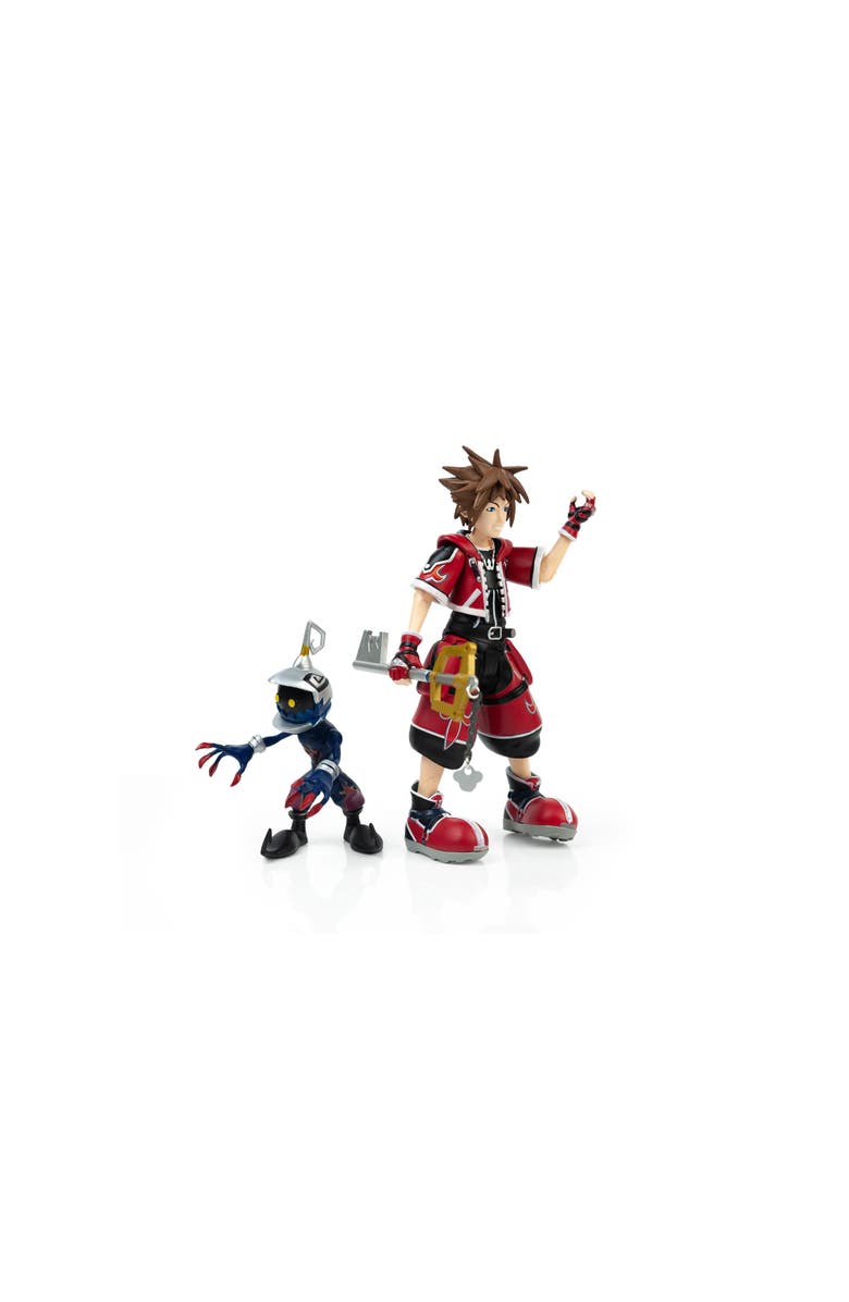 Toynk Kingdom Hearts Valor Form Sora & Soldier Exclusive Action Figure - 2-Pack, Alternate, color, Red