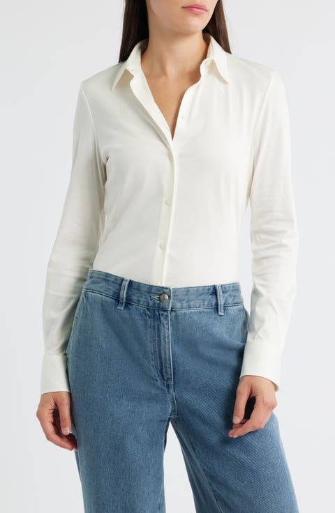 Bronta Tuesday Cotton Button-Up Shirt