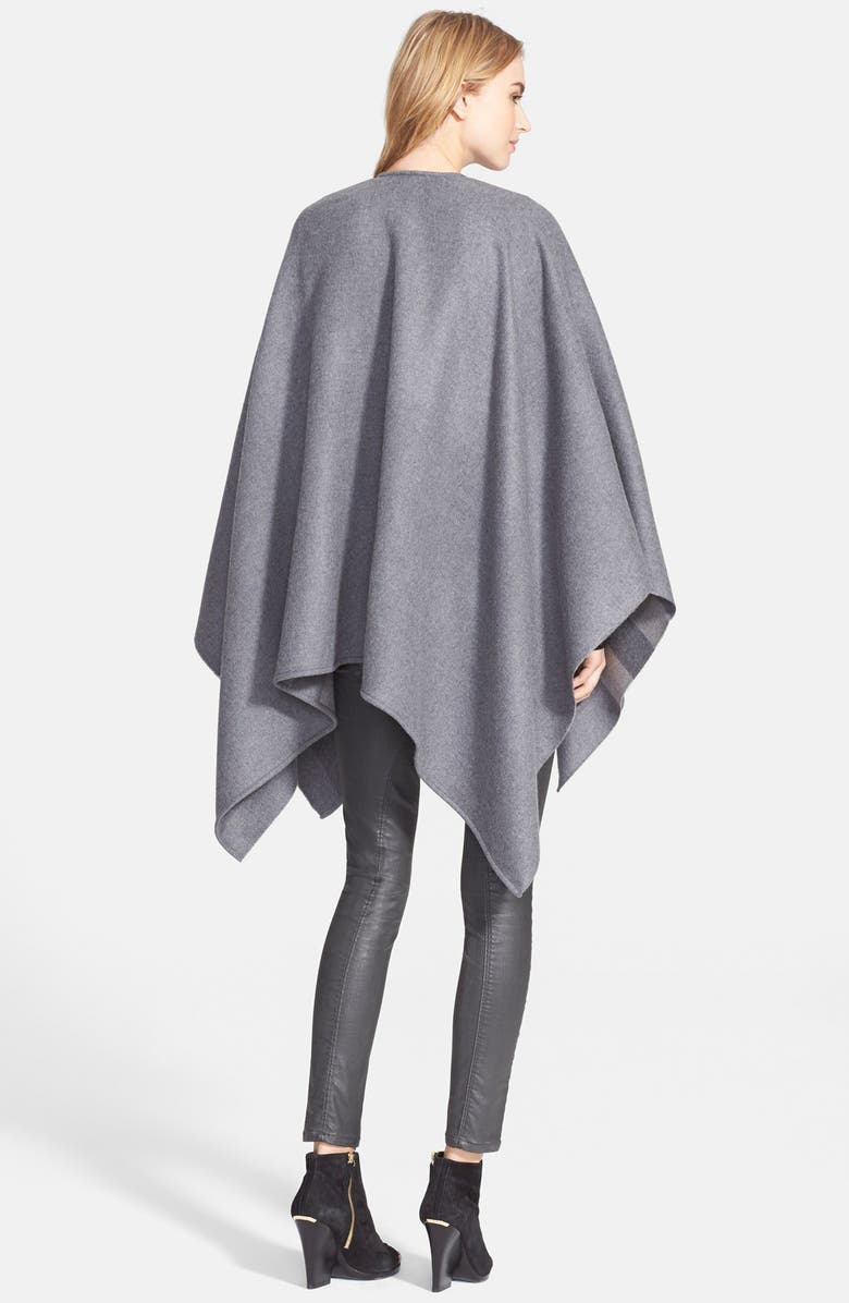 Burberry Reversible Merino Wool Cape, Alternate, color,