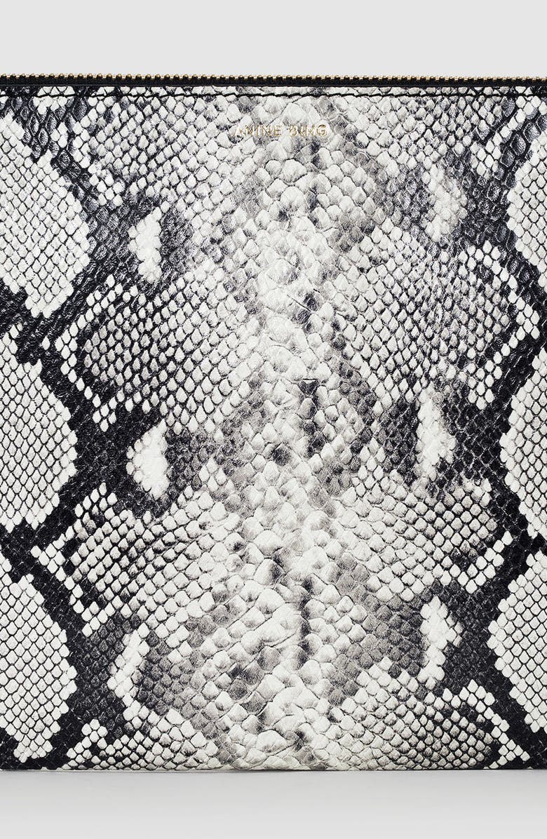 ANINE BING Elly Pouch, Alternate, color, Python Print