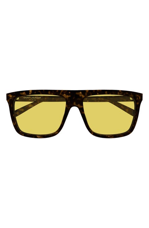 SL 904 Flat Top Square Sunglasses