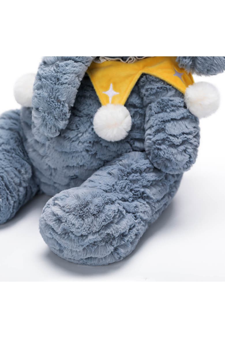 9.8 Inch Starry Denim Elephant Weighted Stuffed Animal, Alternate, color, Multicolored