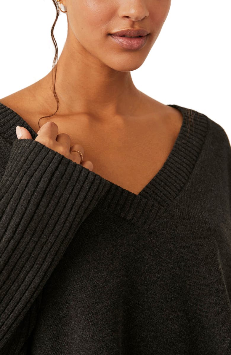 Free People Orion A-Line Tunic Sweater, Alternate, color,