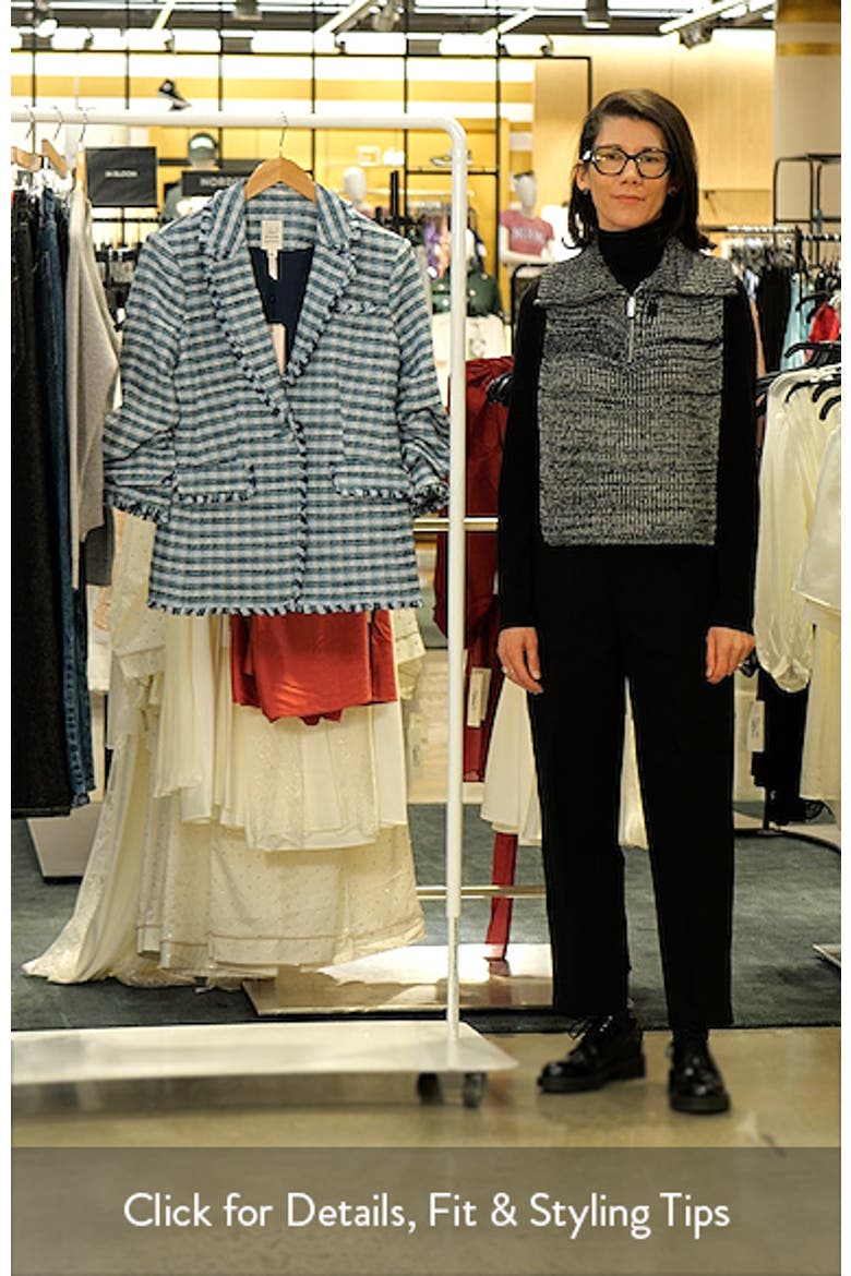Khloe Stretch Cotton Tweed Blazer video